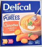 Mängden socker i Les Purées - Carottes et pointe de crème