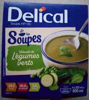 Mängden socker i Les Soupes - Velouté de légumes verts