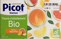 Mängden socker i Tisane allaitement saveur agrumes