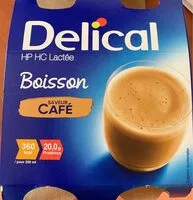 Mängden socker i Délical HP HC Lactée Café
