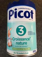 Mängden socker i Picot Croissance Nature