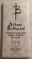 Mängden socker i Chocolat noir au eclat de feves de cacao