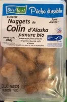 Mängden socker i Nuggets de colin d'alaska panure bio