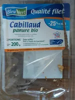 Mängden socker i Pané de cabillaud Panure bio