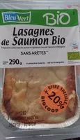 Mängden socker i Lasagnes de saumon bio