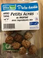 Mängden socker i Acras de morue avec ingrédients bio
