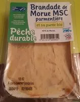 Mängden socker i Brandade de morue MSC parmentier