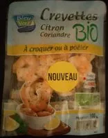Mängden socker i Crevettes citron coriandre bio