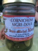 Mängden socker i Cornichons aigre doux