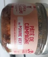 Mängden socker i Pâté de campagne au poivre vert