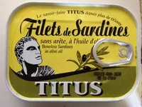 Mängden socker i Filets de sardines, sans arête, à l'huile d'olive
