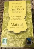 Mängden socker i Thé vert biologique gingembre citron et citron vert