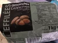 Mängden socker i Amandes blanches effilées