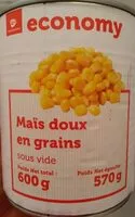 Mängden socker i Maïs doux en grains
