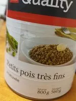 Mängden socker i Petits pois très fins