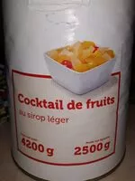 Mängden socker i Cocktail de fruit