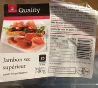 Mängden socker i Jambon sec supérieur