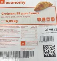 Mängden socker i Croissant 55g pur beurre