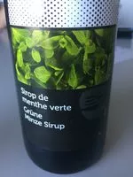 Mängden socker i Sirop menthe