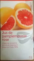 Mängden socker i Jus de pamplemouse rose