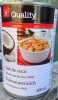Mängden socker i Lait de coco