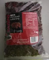 Mängden socker i Raisins sec