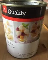 Mängden socker i Litchis au sirop leger