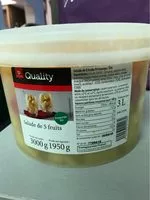 Mängden socker i Salade de 5 fruits