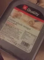 Mängden socker i Crème Glacée Nougat avec Nougatine
