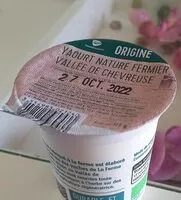 Mängden socker i Yaourt nature fermier vallée de chevreuse