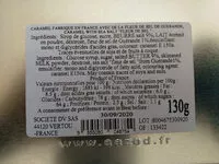 Mängden socker i Caramels tendres au beurre demi-sel et à la fleur de sel