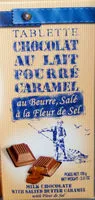 Mängden socker i Tablette Chocolat au Lait Fourré Caramel au Beurre Salé à la Fleur de Sel