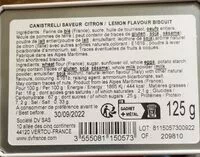 Mängden socker i Canistrelli