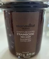 Mängden socker i Alain Milliat - Mecker Raspberry Extra Jam, 8.11 oz (230g)