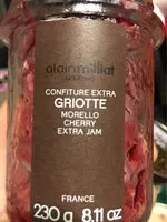 Mängden socker i Alain Milliat - Morello Cherry Extra Jam, 8.11oz (230g)