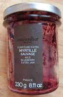 Mängden socker i Confiture extra myrtille sauvage