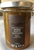 Mängden socker i Confiture extra raisin muscat