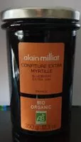 Mängden socker i Confiture Extra Myrtille