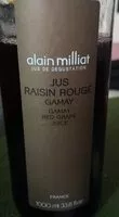 Mängden socker i Jus raisin rouge gamay