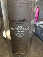 Mängden socker i Jus Raisin Rouge Syrah