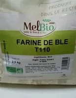 Mängden socker i Farine de blé T110