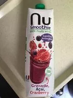 Mängden socker i Smoothie Grenade, Açaï, Cranberry