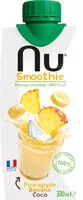 Mängden socker i Nu Pineapple, Banana & Coconut Smoothie
