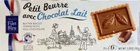 Mängden socker i Petit beurre avec chocolat lait