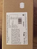 Mängden socker i Barre de biscuit sablé avec fourrage au chocolat