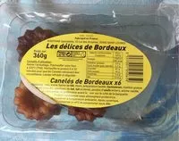 Mängden socker i Canelés De Bordeaux × 6