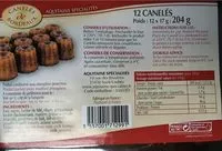 Mängden socker i Canelés de Bordeau