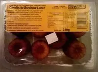 Mängden socker i 8 Canelés de Bordeaux Lunch