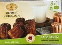 Mängden socker i 8 Canelés BIO