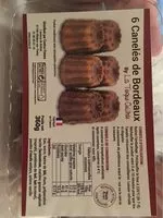 Mängden socker i 4 x 6 Canelés de Bordeaux